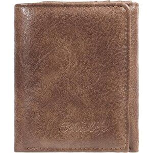 Men's Coffee Wallet Card Classic Leather Design Durable Multiple Front Pocket
